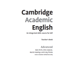 PDF | Cambridge Academic English, An integrated skills course for EAP, Level Advanced Teacher's Book, Matt Firth, Chris Sowton, Martin Hewings and Craig Thaine
