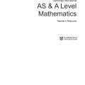 PDF | Cambridge international AS and A Leve Mathematics Teacher's Resource
