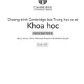 [Review PDF] Chương trình Cambridge bậc Trung học cơ sở, Khoa học 8, sách bài tập 8 (Chương trình chuẩn Cambridge), song ngữ