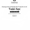 [DONWLOAD PDF] Chương trình Cambridge bậc Trung học cơ sở Toán học sách học sinh 9, quyển 2