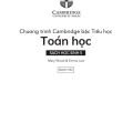 PDF | Chương trình Cambridge bậc tiểu học, Toán học sách học sinh 5  cuốn 1,2, Hệ Chuẩn Vinschool lớp 4