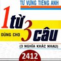 Review PDF | Chuyên đề rèn luyện từ vựng tiếng Anh, 1 từ dùng cho 3 câu, 2412 trios of gapped sentences, Vĩnh Bá Review PDF | Chuyên đề rèn luyện từ vựng tiếng Anh, 1 từ dùng cho 3 câu, 2412 trios of gapped sentences, Vĩnh Bá