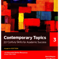 PDF + Mp3 + Resource | Contemporary topics 3 Answer key + Teacher's resources (fourth edition) 4th, 21th century skills for academic success