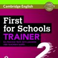 Review PDF + MP3 | First for Schools Trainer 2, six practice tests with answers and teacher's notes