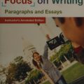 PDF | Focus on Writing, Paragraphs and Essays, Instructor's Annotated Edition, Laurie G. Kirszner, Stephen R. Mandell PDF | Focus on Writing, Paragraphs and Essays, Instructor's Annotated Edition, Laurie G. Kirszner, Stephen R. Mandell