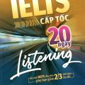 PDF + Mp3 | Ielts cấp tốc 20 ngày Listening, Trần Thủy Tiên, bộ sách giúp giảm 2/3 thời gian ôn thi