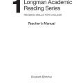 (Đáp án) | Longman Academic Reading Series 1, Teacher's Manual, Elizabeth Böttcher (Reading Skills for College) (Sách giáo viên)