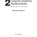 (Sách giáo viên) | Longman Academic Reading Series 2, Teacher's Manual, Kim Sanabria (Reading Skills for College)