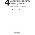 PDF | Longman Academic Reading Series 4 Teacher's Manual, Reading Skills For College PDF | Longman Academic Reading Series 4 Teacher's Manual, Reading Skills For College